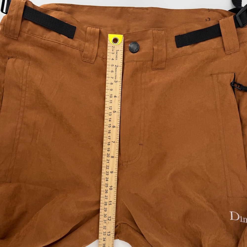 Dime Cargo Pants Men Medium Brown Integrated Belt Utility Skate Gorpcore - Picture 12 of 13